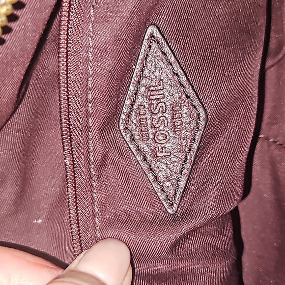 Fossil Kinley  Brown Leather Crossbody Shoulder Bag - Picture 11 of 12